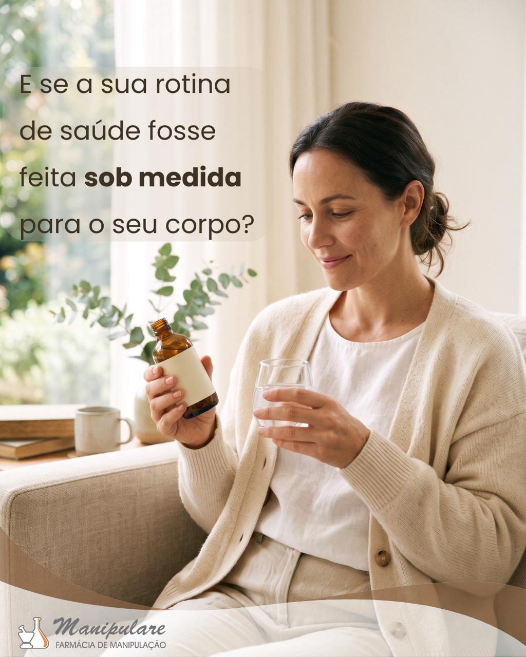 Post da Manipulare sobre rotina de saúde sob medida